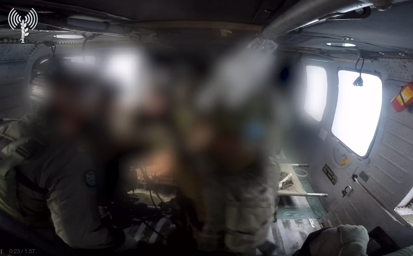 תיעוד מבטן המסוק: יחידה 669 בחילוץ פצועים מעומק עזה