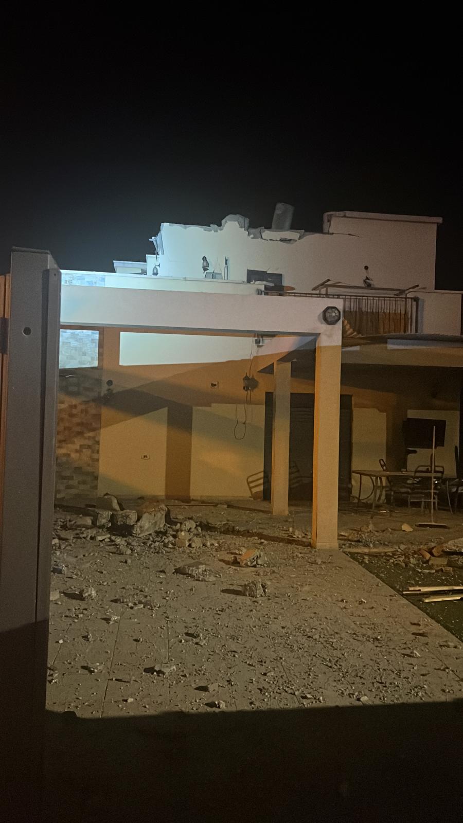 "נזק כבד לרכוש. פגיעה ישירה בקריית שמונה