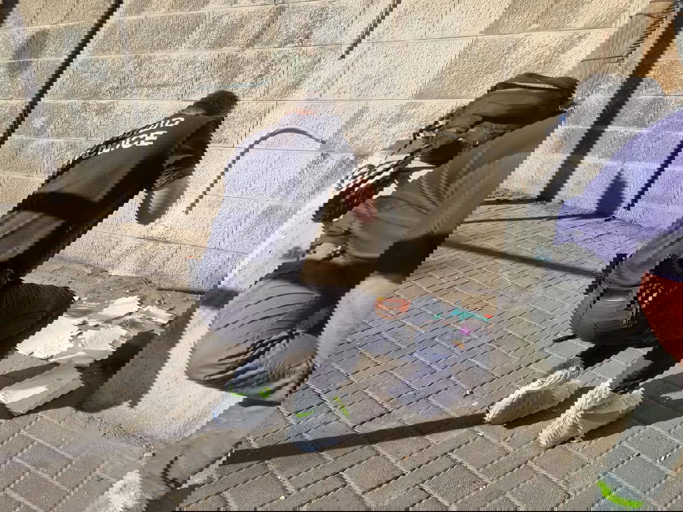 כוחות משטרה בזירה