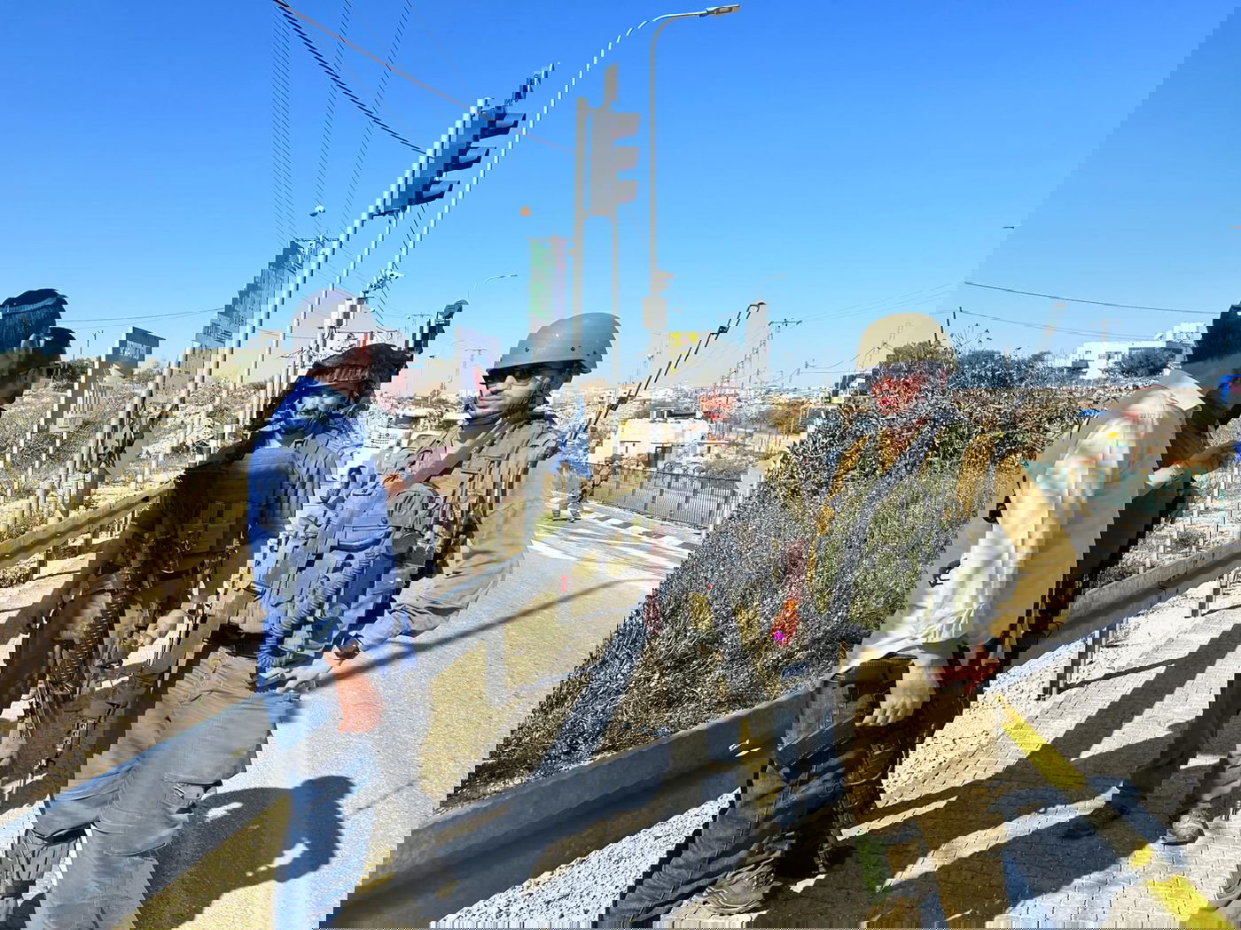 ישראל גנץ בזירת התקרית