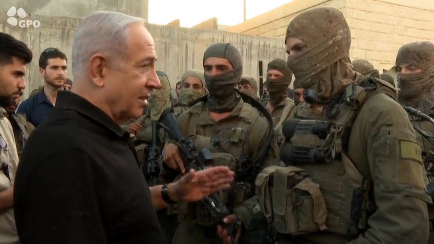 נתניהו עם הלוחמים