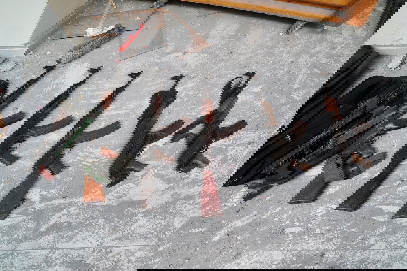 מחסן אמצעי הלחימה שנתפס