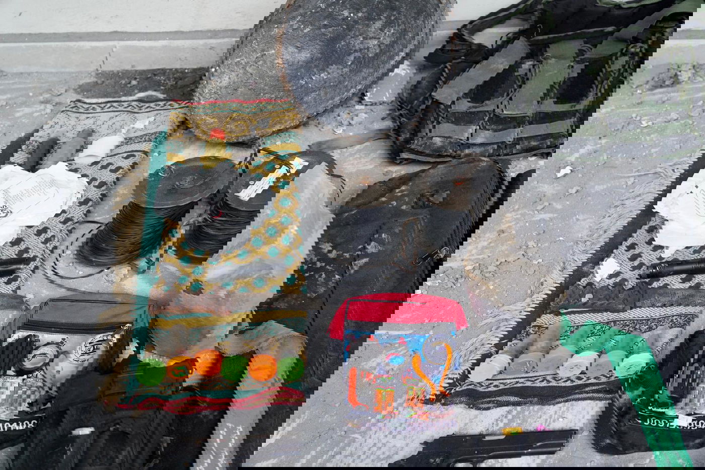 מחסן אמצעי הלחימה שנתפס