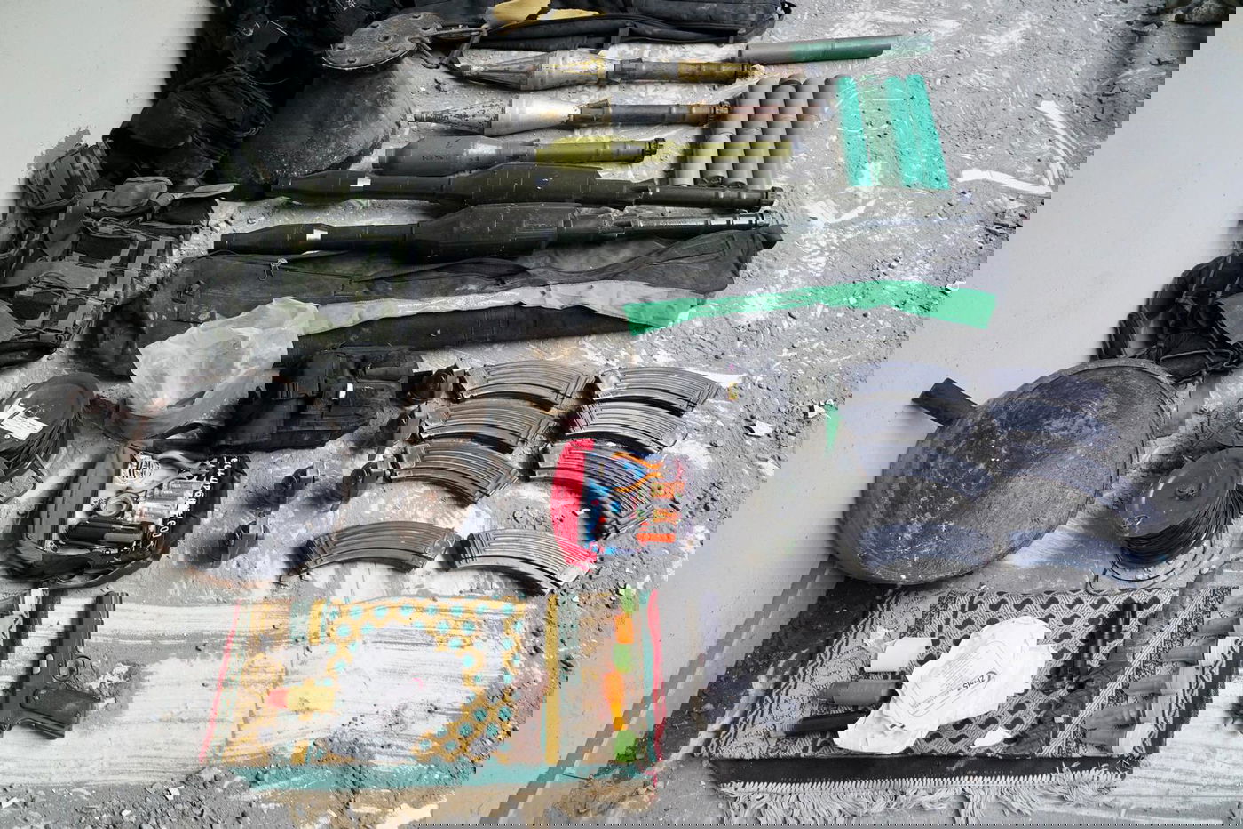 מחסן אמצעי הלחימה שנתפס