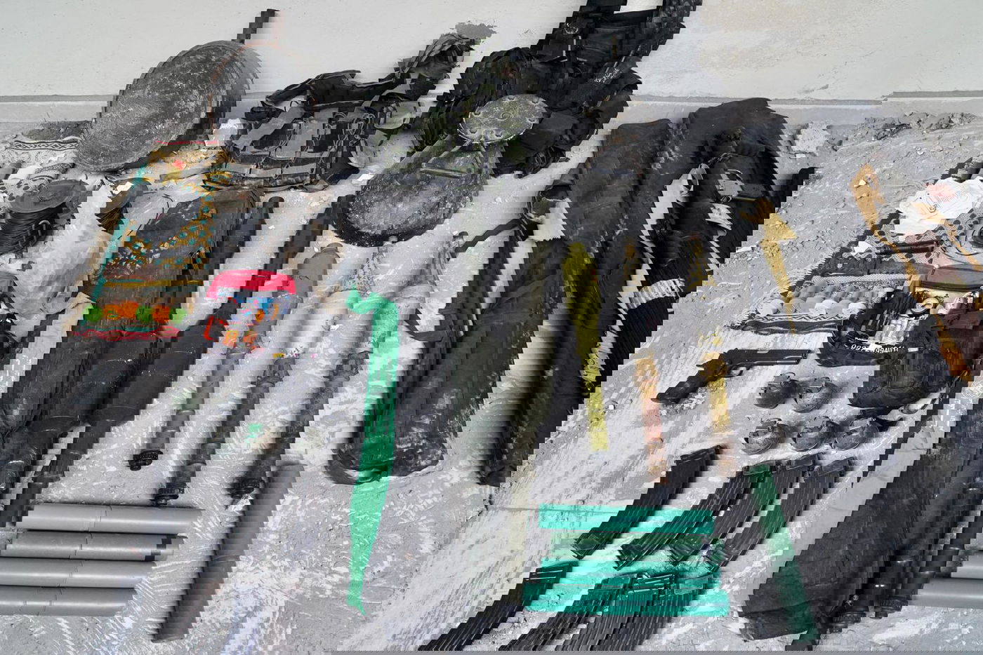 מחסן אמצעי הלחימה שנתפס