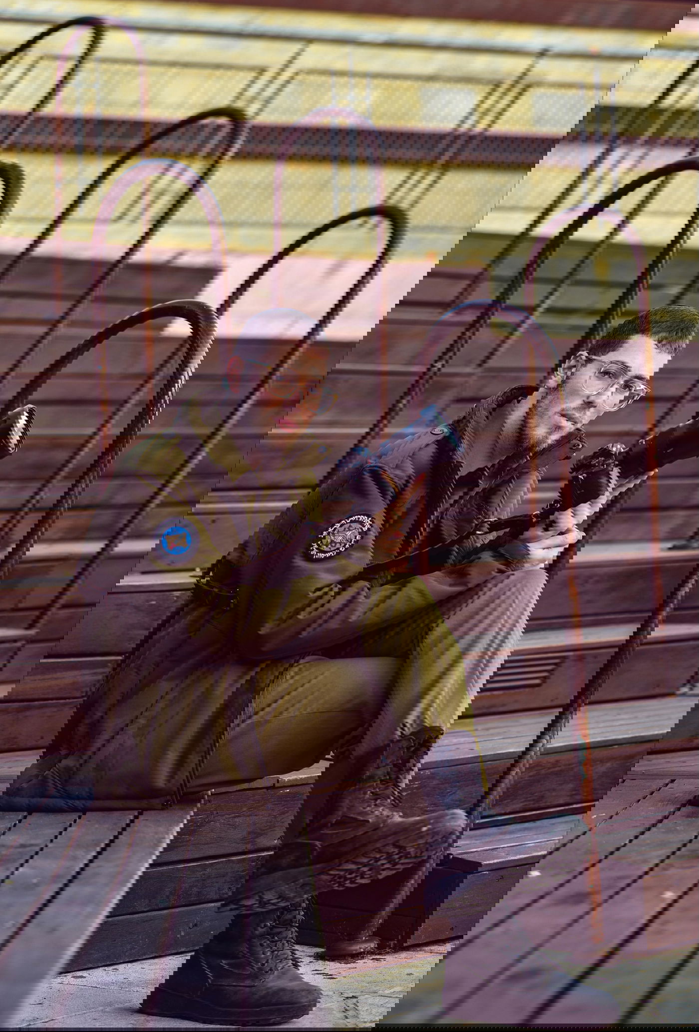 הצלם הצבאי יצחק הרץ בפעולה