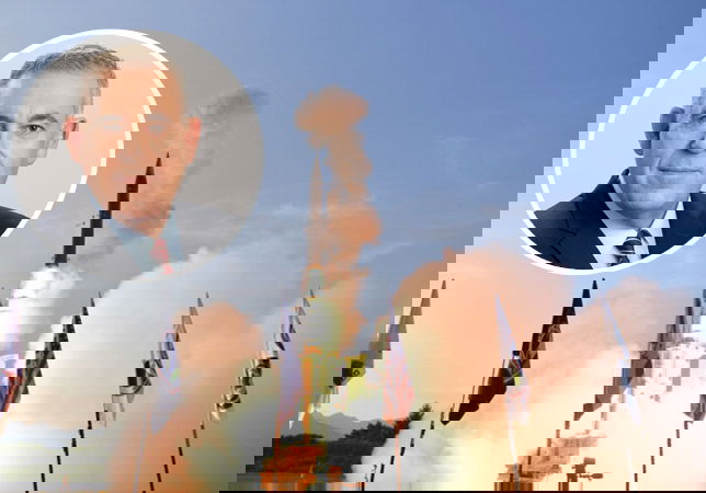 מערכת חץ 3 של התעשייה האווירית בפעולה | בקטן: מנכ"ל החברה: בועז לוי