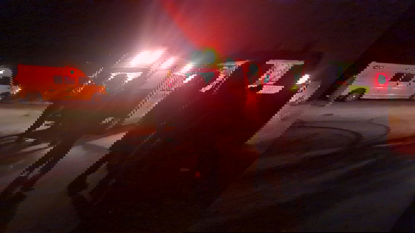 זירת הפיגוע, הלילה