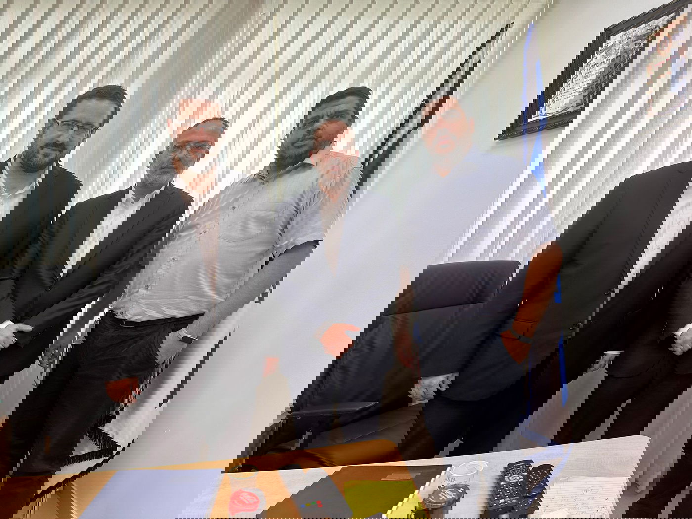 יזם ההייטק שלומי קקון ומשה פרידמן- מנכ"ל קמא-טק בחמ"ל הכנסת