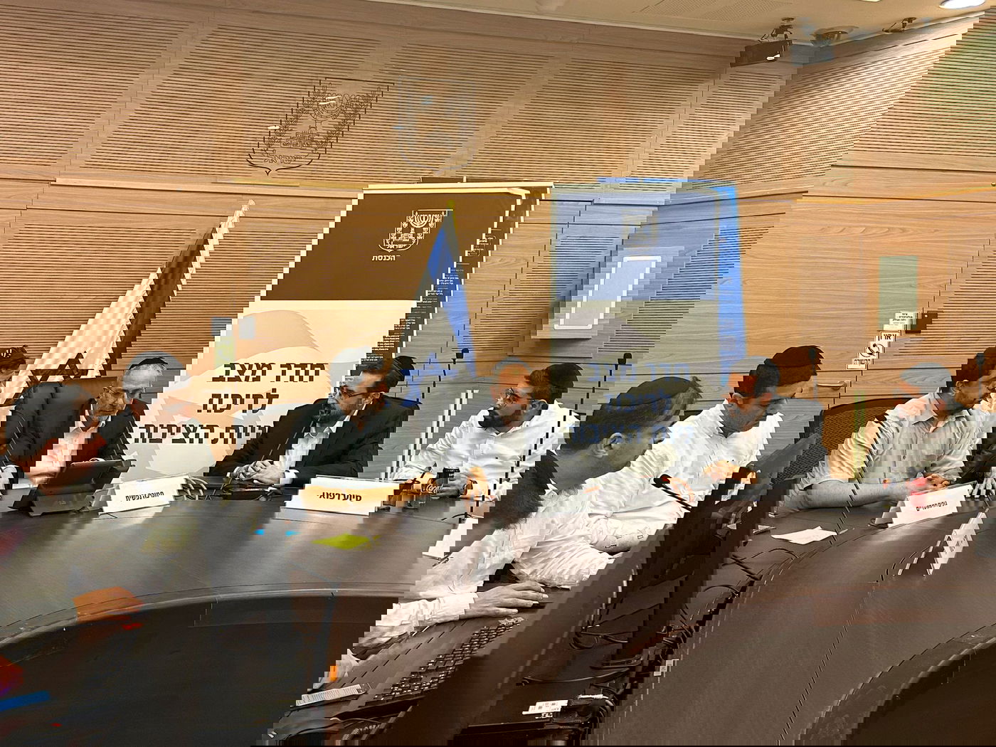 יזם ההייטק שלומי קקון ומשה פרידמן- מנכ"ל קמא-טק בחמ"ל הכנסת