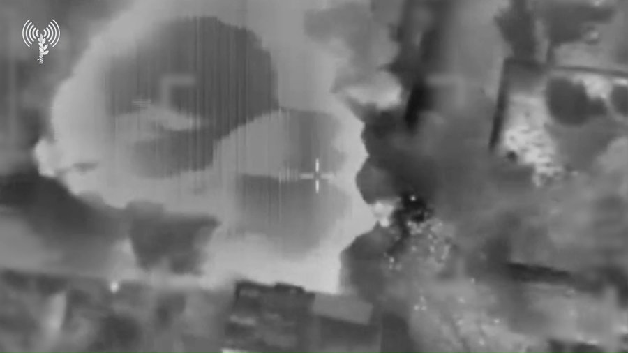 תיעוד מהתקיפה של בה חוסל מפקד הפלוגה המרחבית נאצר-רצ׳ואן, המחבל אחמד ציאם