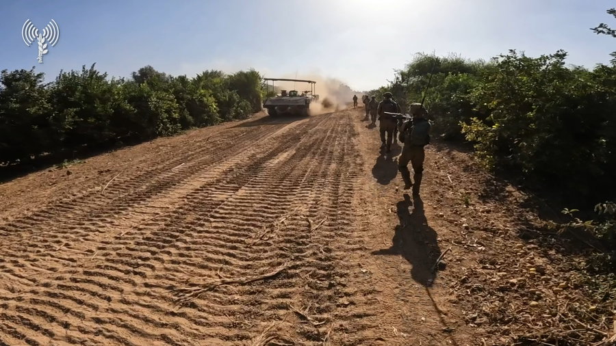 תיעוד של כוחות צה"ל מרצועת עזה