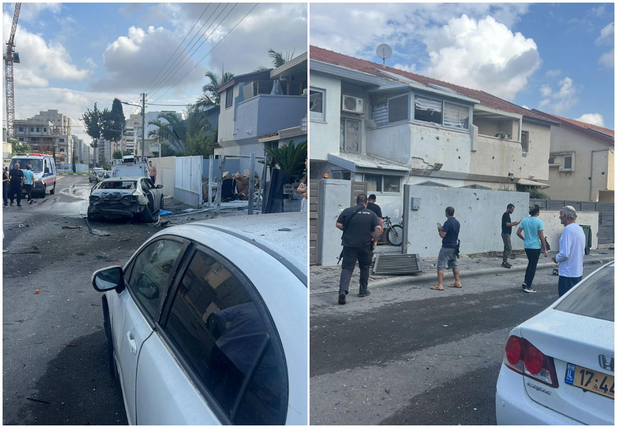 זירת הנפילה באשקלון