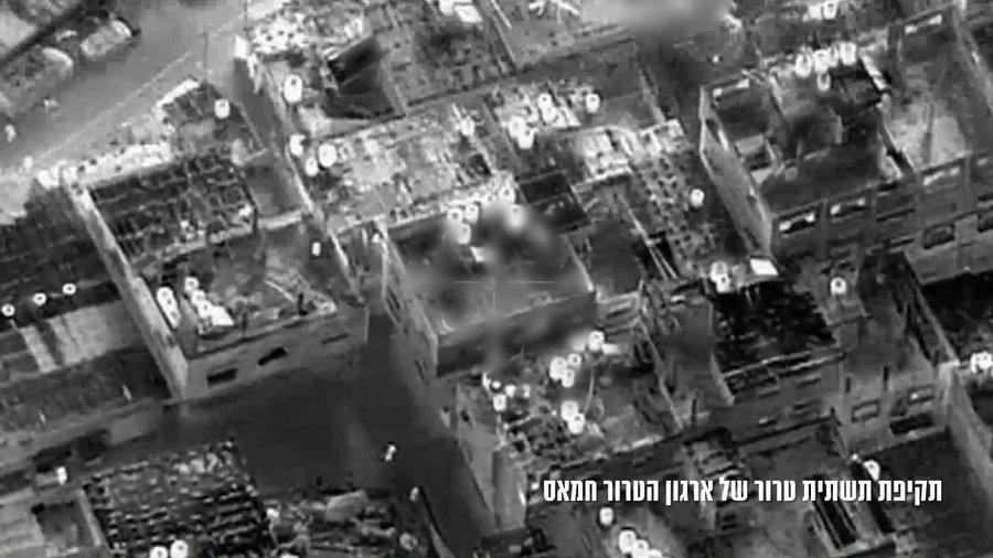 תיעוד מתקיפות צה"ל ברצועה