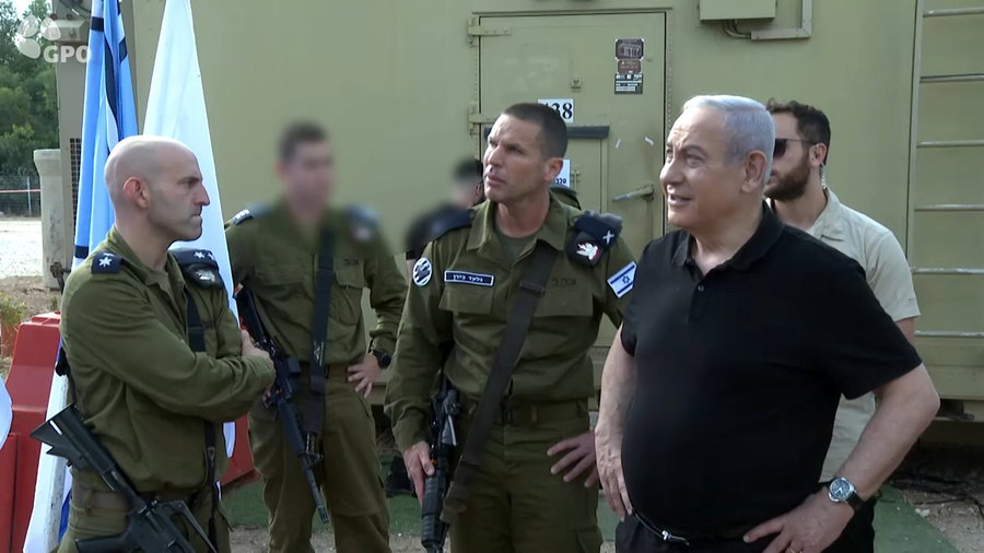 נתניהו עם הלוחמים