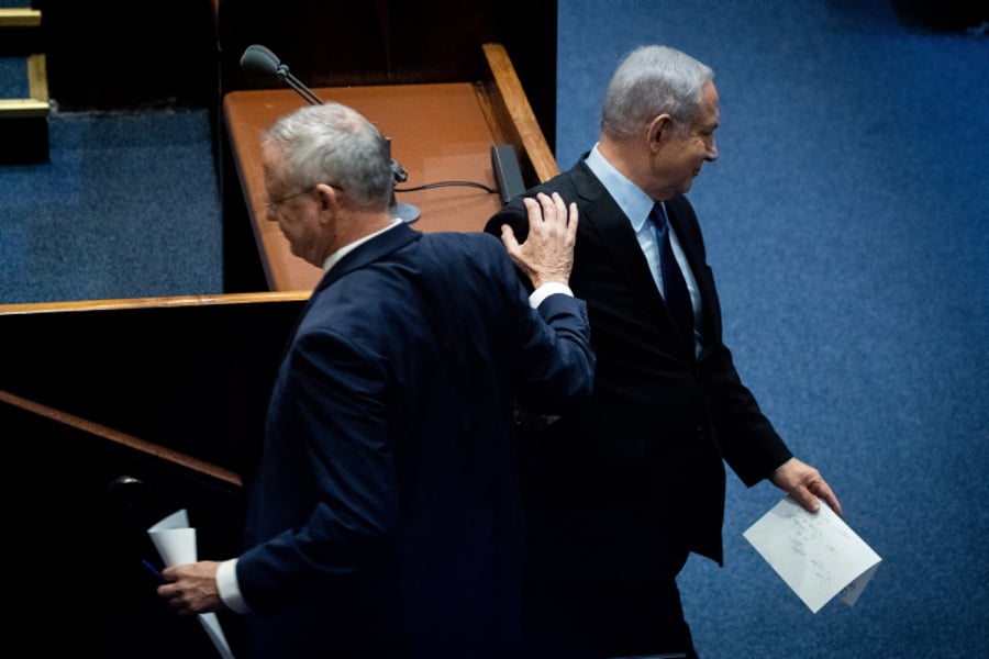 נתניהו וגנץ.