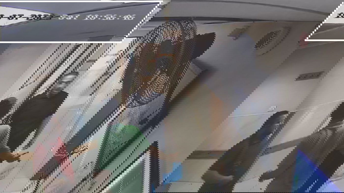 המחבלים עם החטופים בבית החולים שיפא