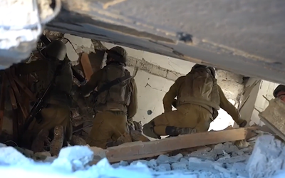 קומה תת קרקעית התגלתה בבית המלון בעזה - ובה אמצעי לחימה וחומרים מודיעינים