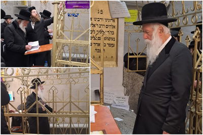 משלחת מיוחדת בראשות הגרי"ד גרוסמן על ציונו של הרבי ר' אלימלך