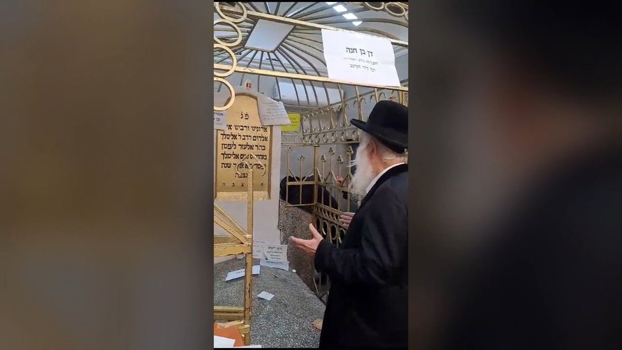 מעמד התפילה של הגרי"ד גרוסמן בליז'ענסק