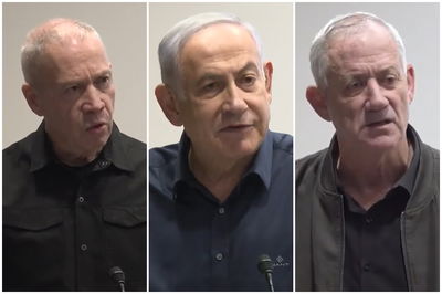 גנץ, נתניהו וגלנט - הערב, בפתח ישיבת הממשלה