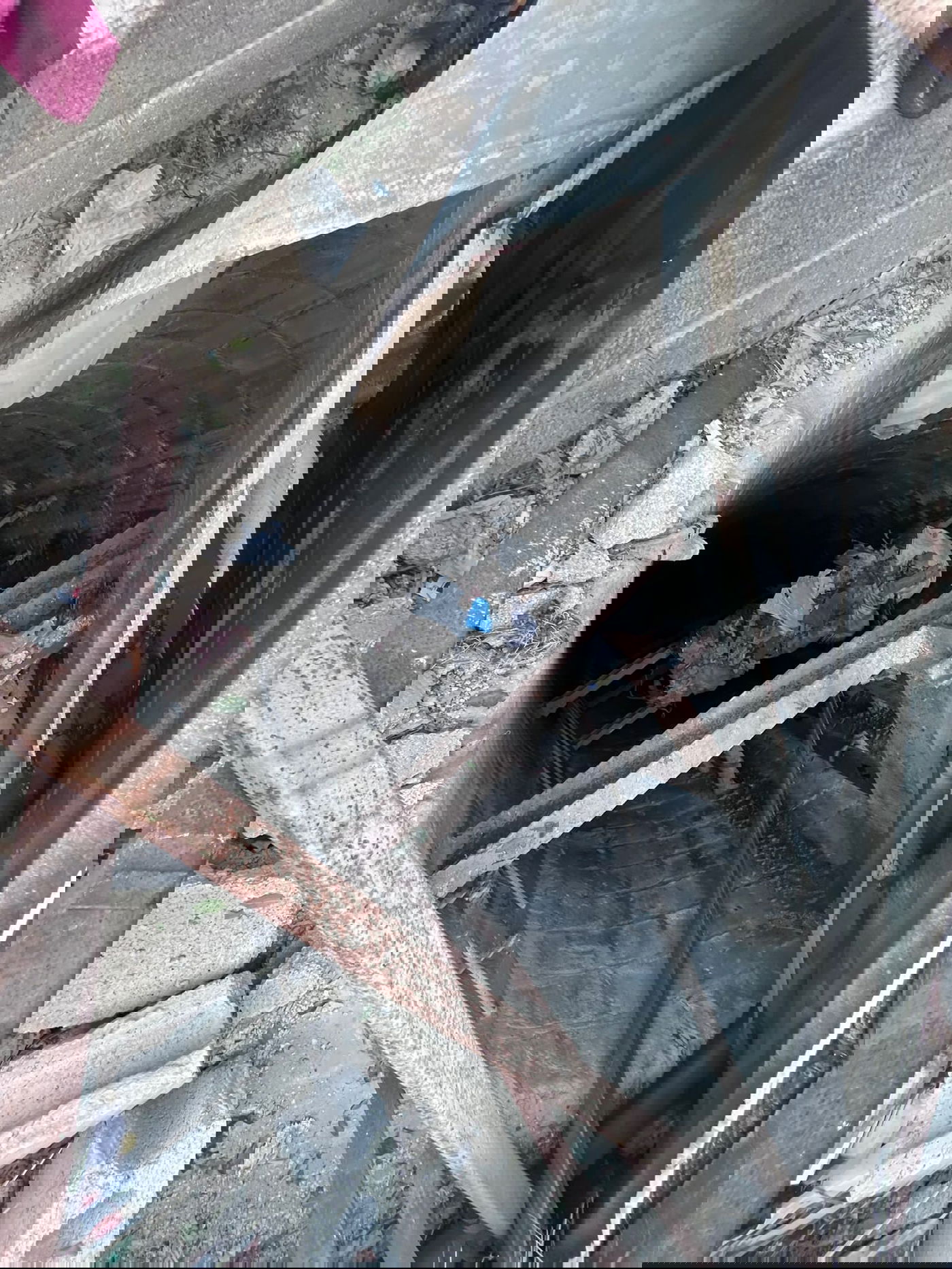 פיר מנהרה שנמצא בתוך המוצב