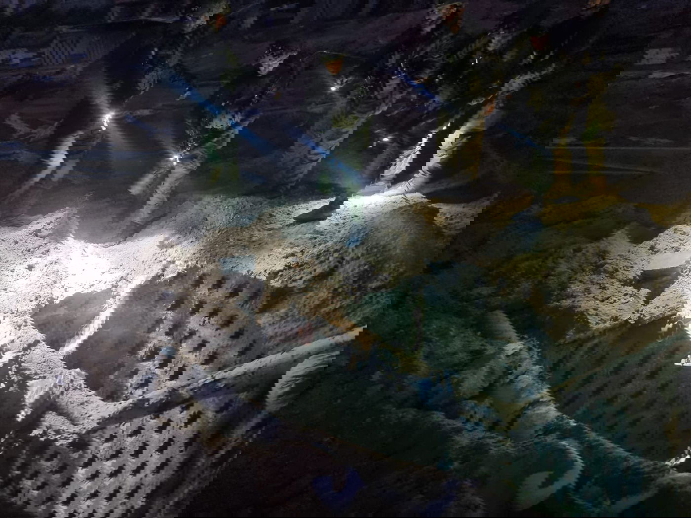 פיר מנהרה שנמצא בתוך המוצב