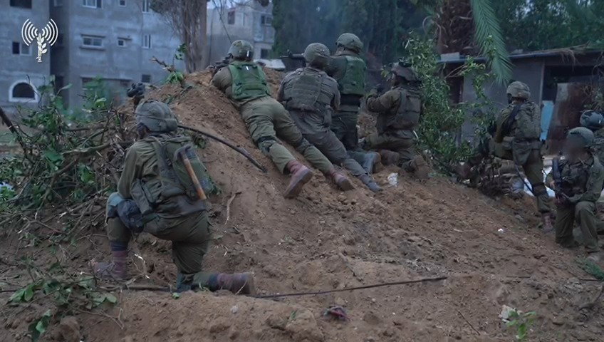 לוחמי צה"ל בג'באליה לפני מספר חודשים