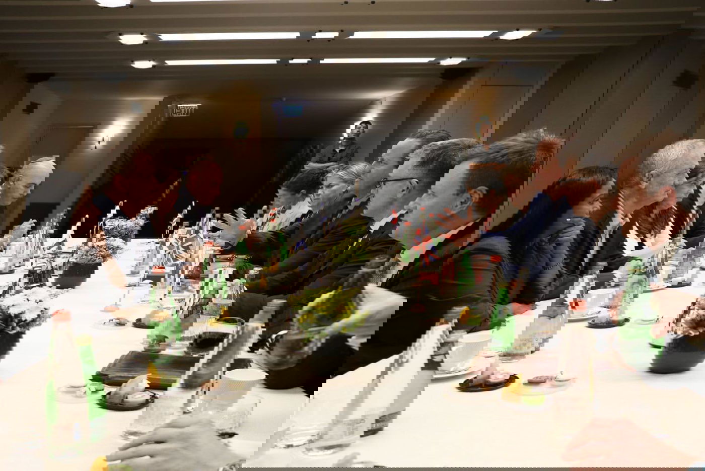 פגישת גנץ עם השר הבריטי