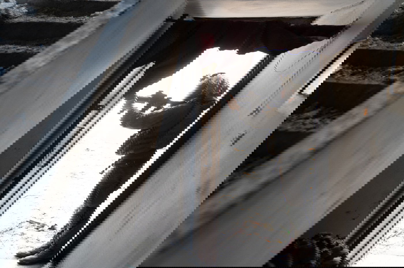 לוחמי סיירת אגוז במחנה הפליטים שאטי בצפון הרצועה, הבוקר