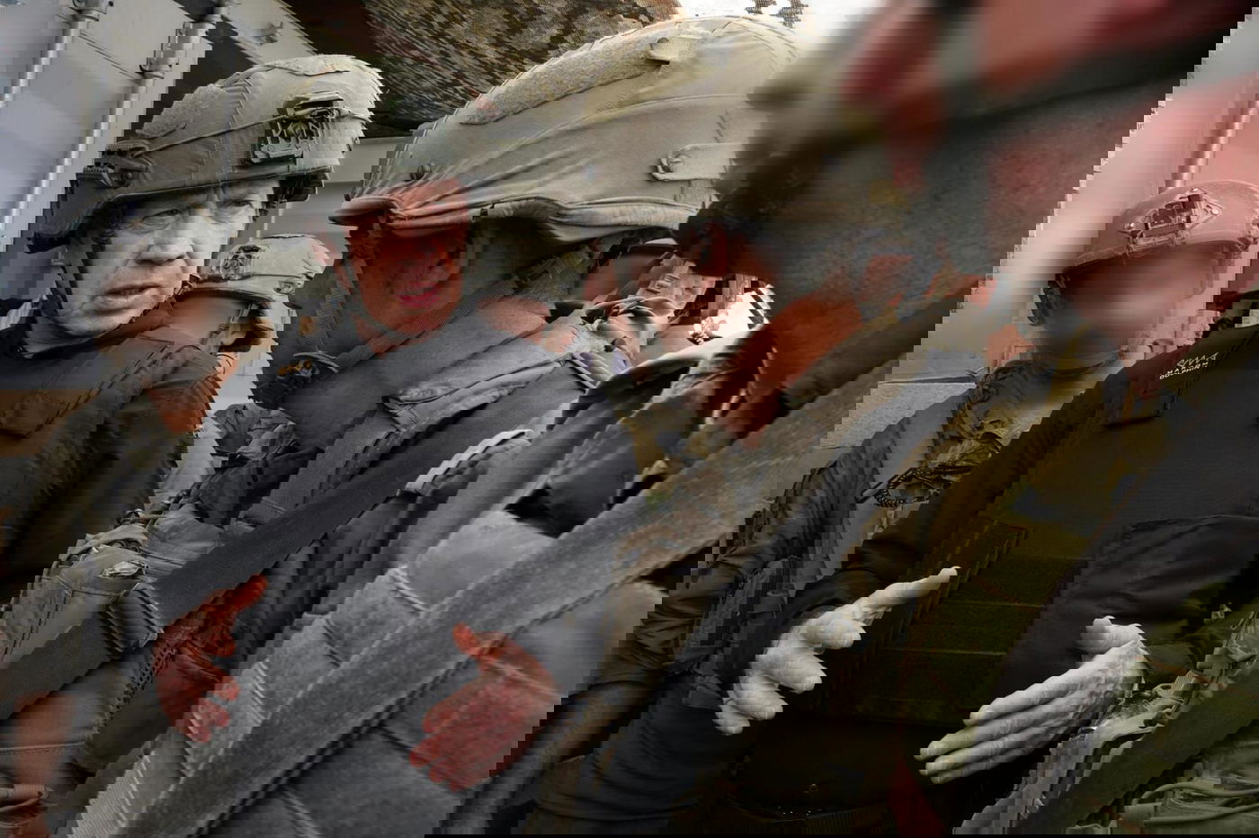 גלנט בסיור בעזה