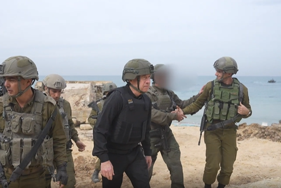 גלנט בסיור בעזה