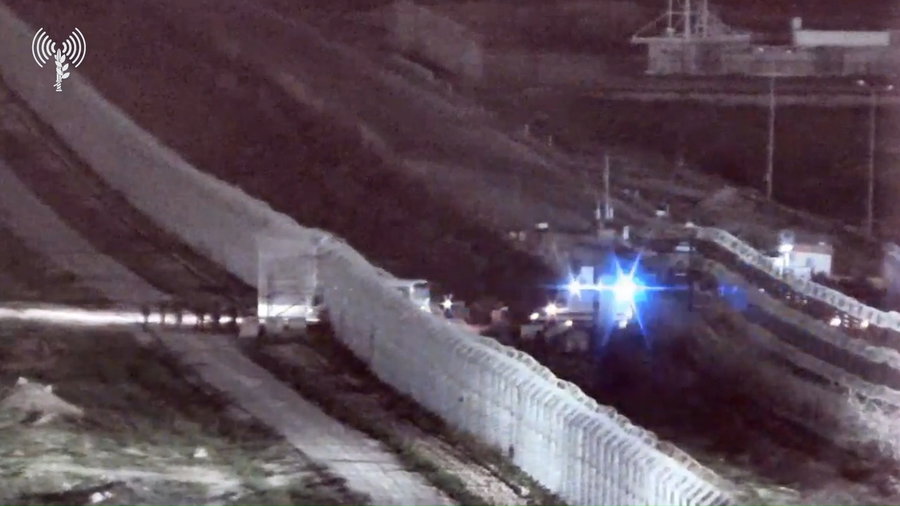 רגע כניסת השבים ארצה לשטח מדינת ישראל