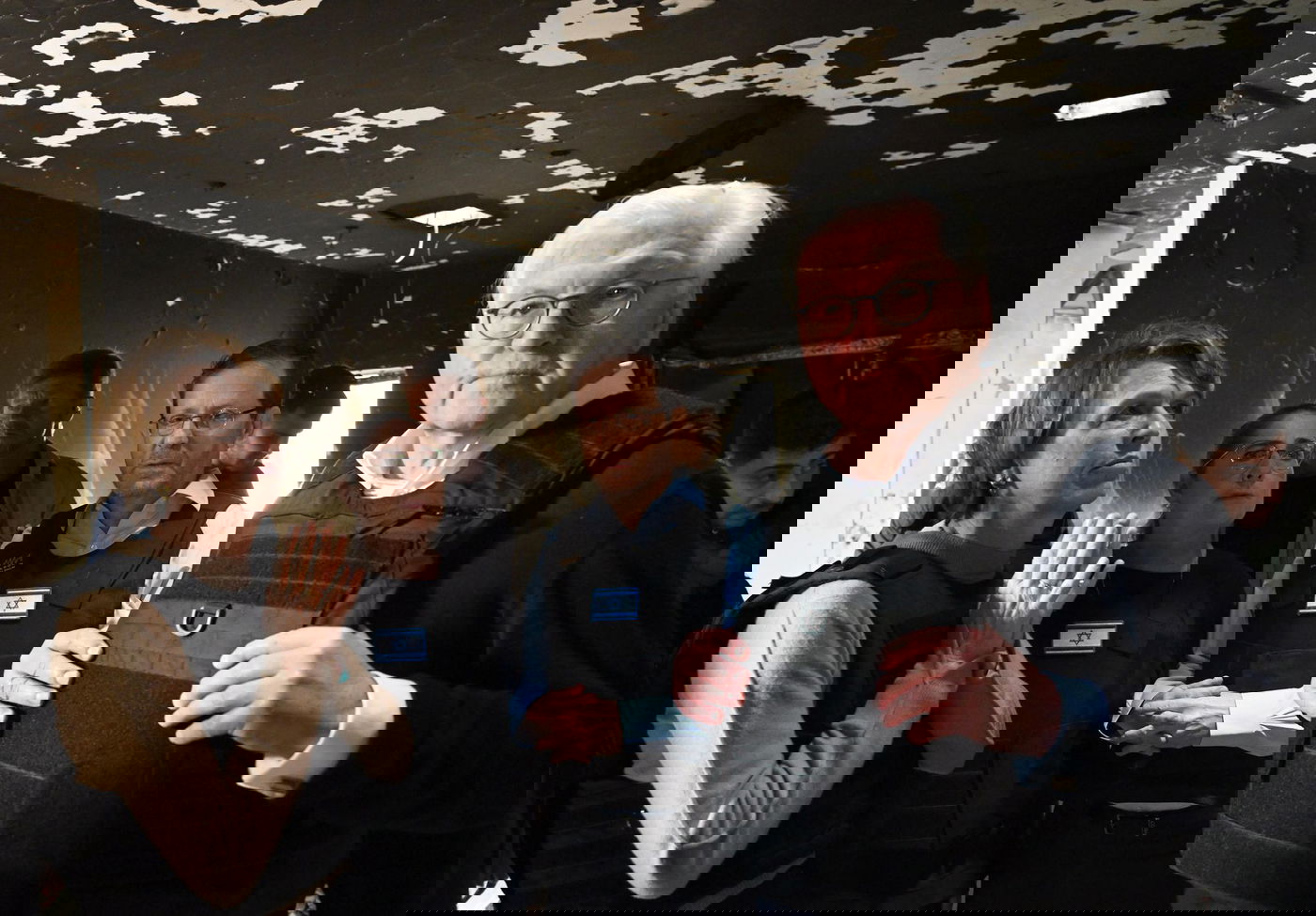 הנשיא יצחק הרצוג ונשיא גרמניה פרנק-ואלטר שטיינמאייר בקיבוץ בארי