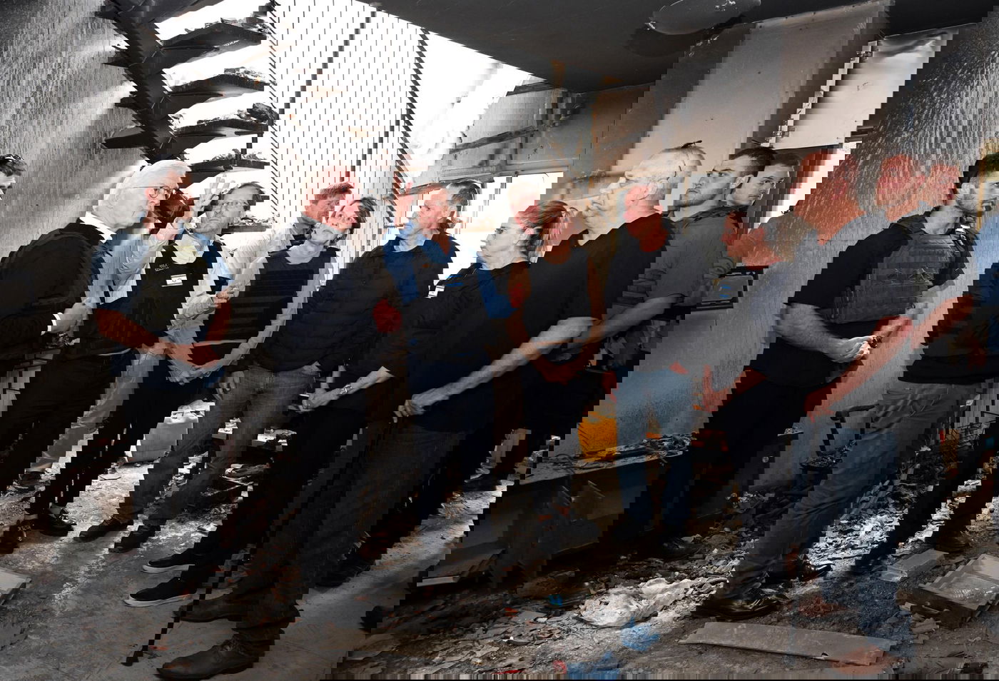 הנשיא יצחק הרצוג ונשיא גרמניה פרנק-ואלטר שטיינמאייר בקיבוץ בארי