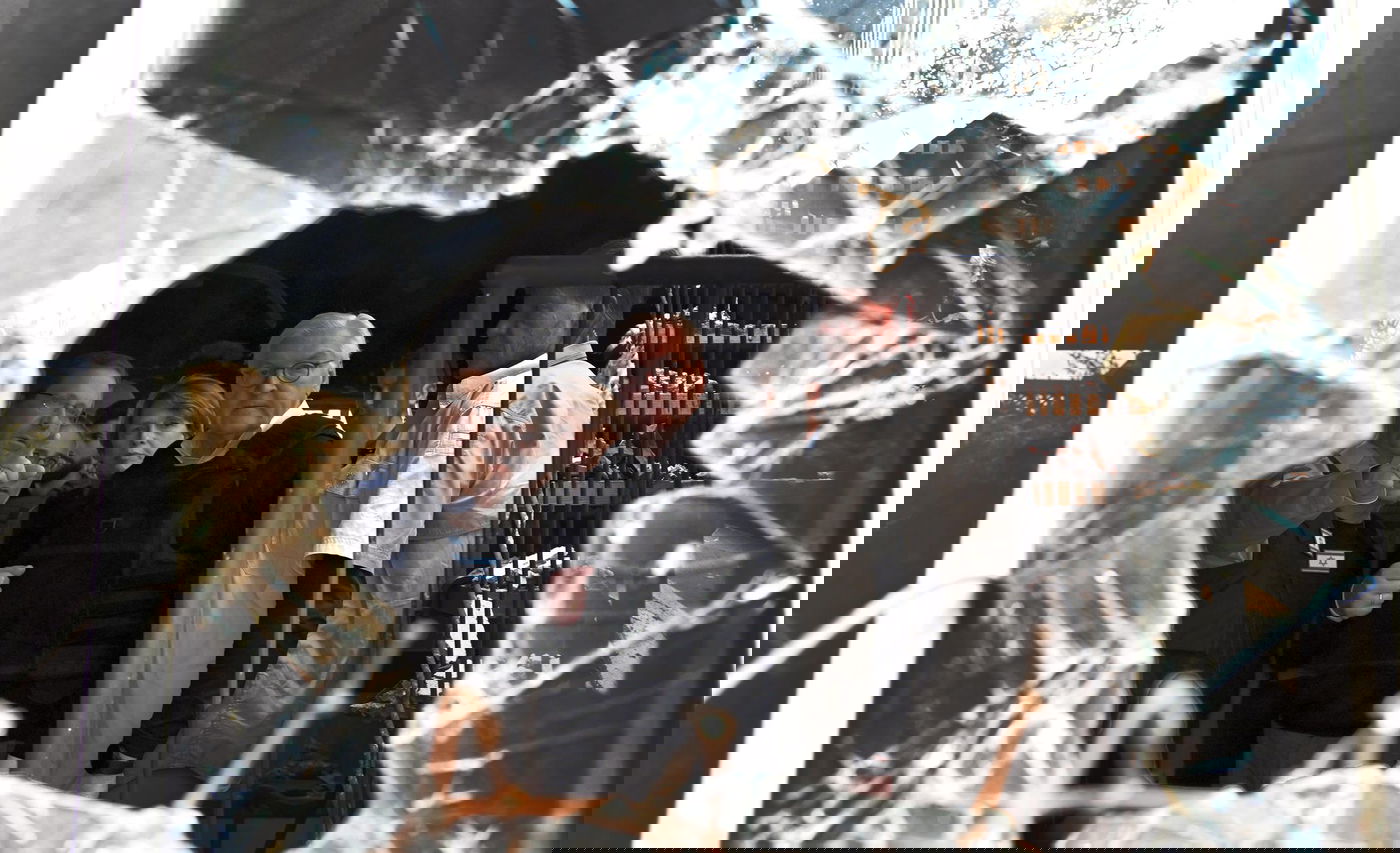 הנשיא יצחק הרצוג ונשיא גרמניה פרנק-ואלטר שטיינמאייר בקיבוץ בארי