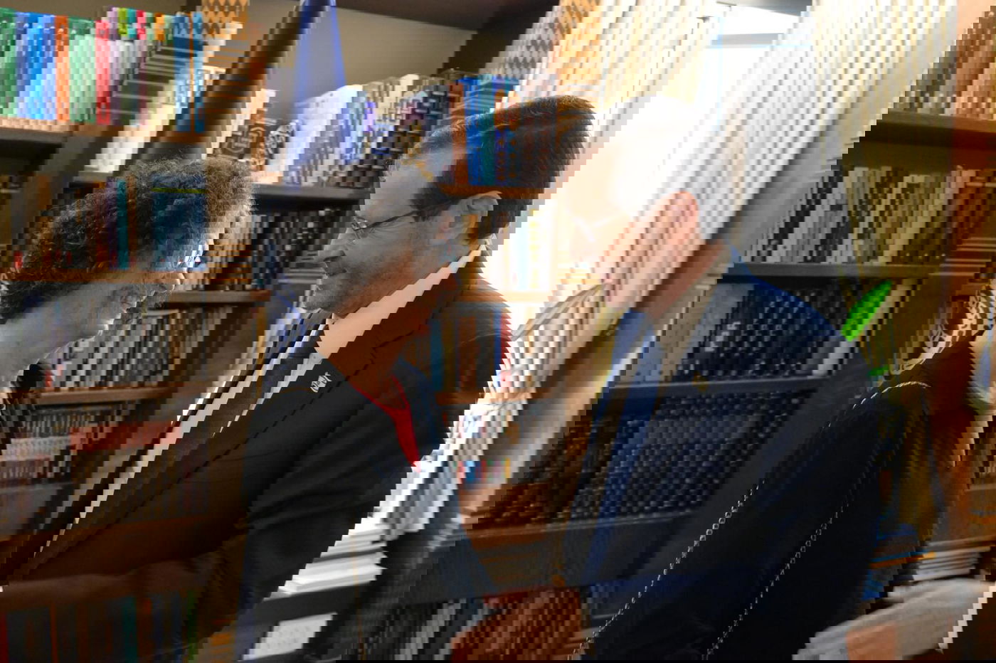 הנשיא יצחק הרצוג עם שושן הרן