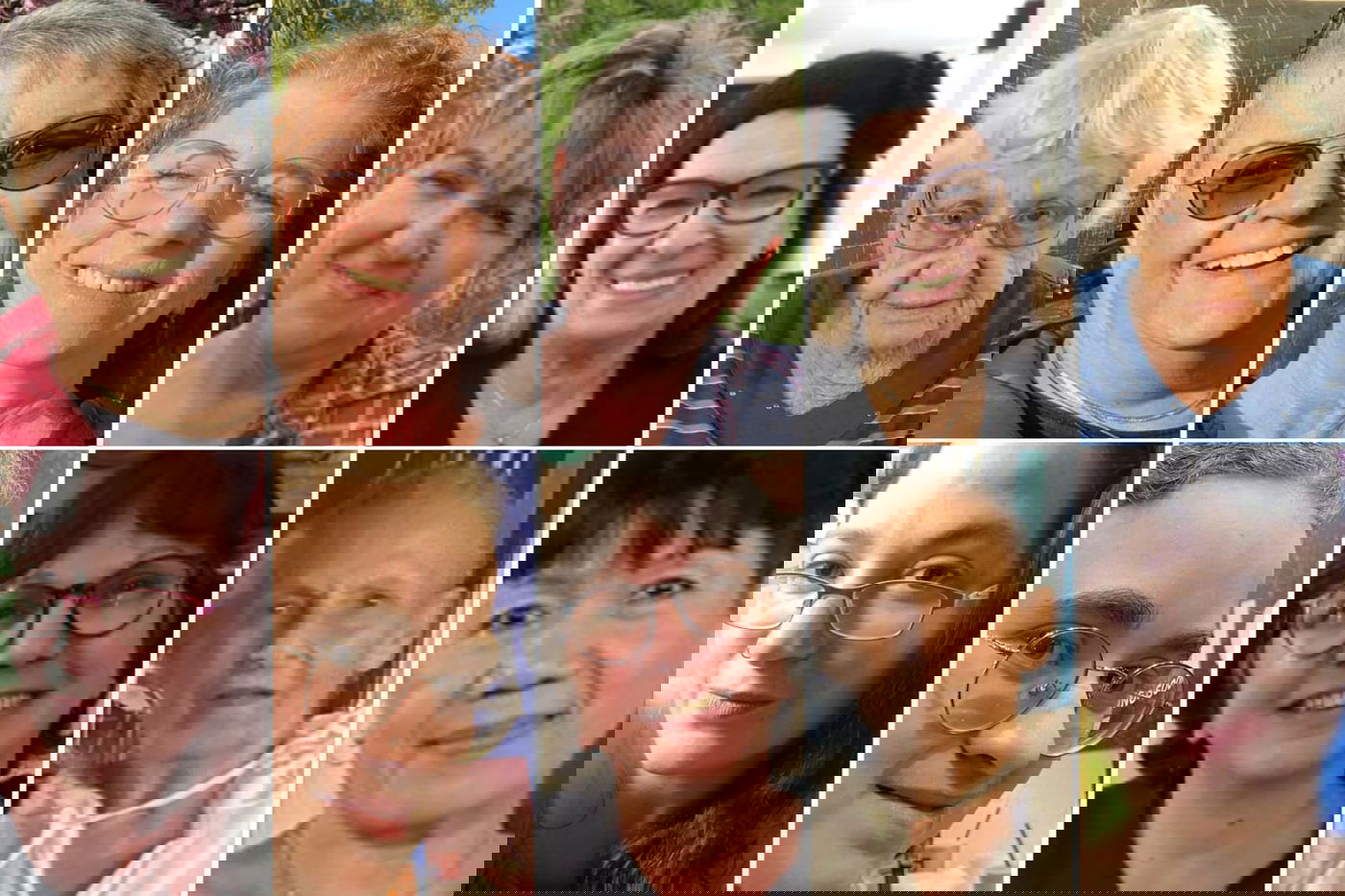 המשוחררות הערב - למעלה: דיצה הימן, אופליה רויטמן, קלרה מרמן, מירב טל, עדה שגיא | למטה: נורלין "נטלי" בבדילה, תמר מצגר, גבריאלה ליימברג, מיאה ליימברג, רימון קירשט