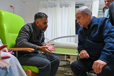 ראש הממשלה ושר הבריאות ביקרו את פצועי כוחות הביטחון