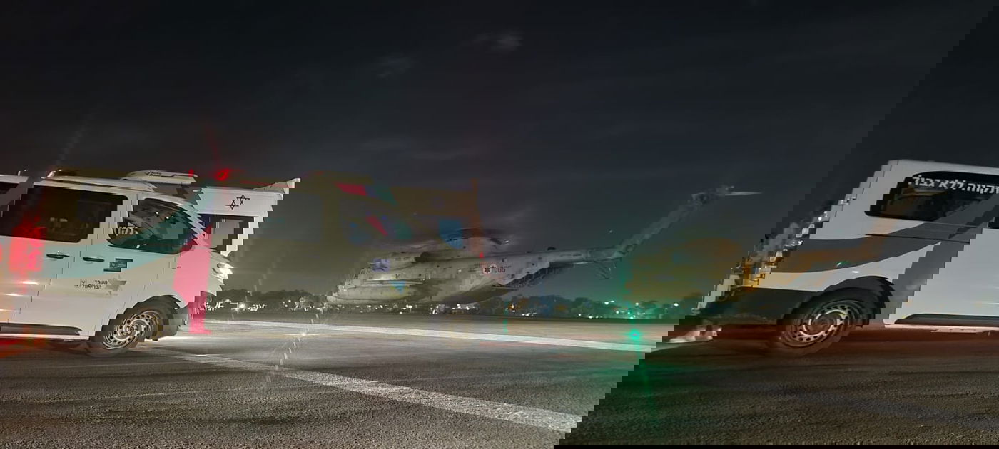 נחיתת המסוק עם החטופות