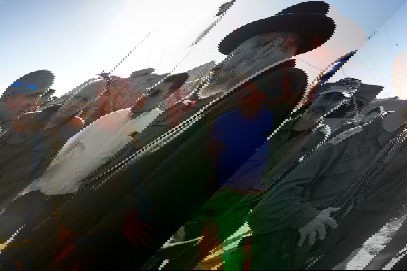 הרב הראשי חיזק את גדודי התותחנים המוצבים בגבול עזה