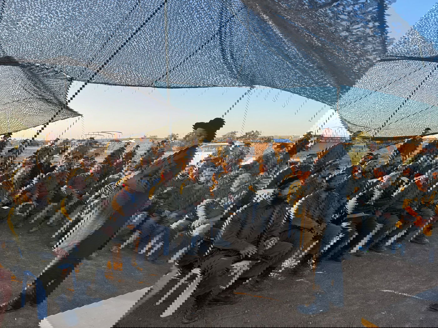 הרב הראשי חיזק את גדודי התותחנים המוצבים בגבול עזה