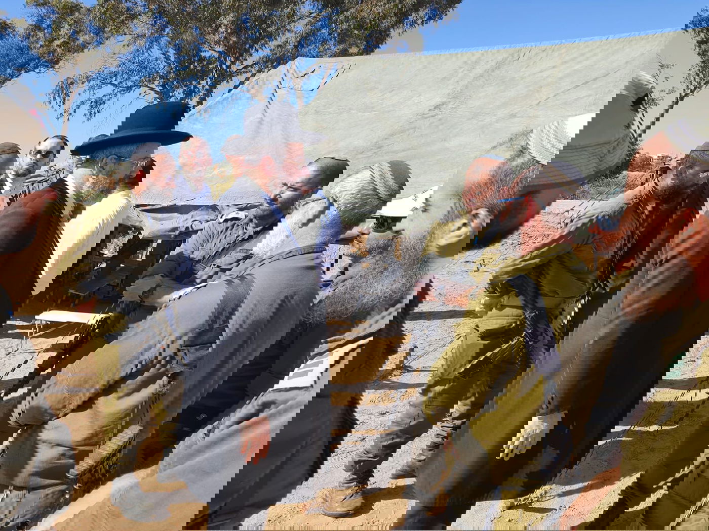 הרב הראשי חיזק את גדודי התותחנים המוצבים בגבול עזה