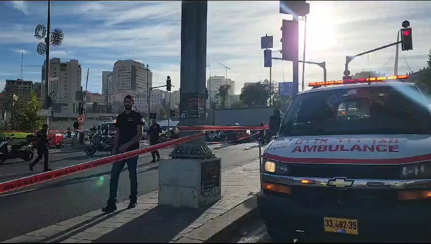 זירת הפיגוע, הבוקר