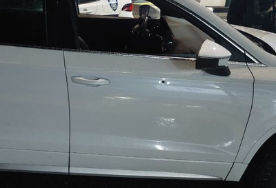 הרכב שנפגע כתוצאה מירי המחבלים