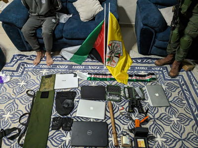 חלק מאמצעי הלחימה שהוחרמו