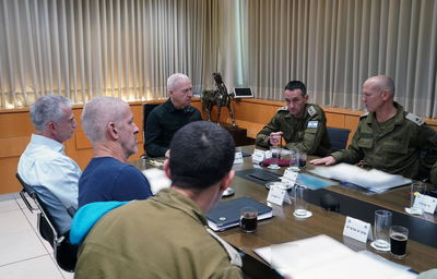 הרמטכ"ל הרצי הלוי בדיון ביטחוני עם שר הביטחון