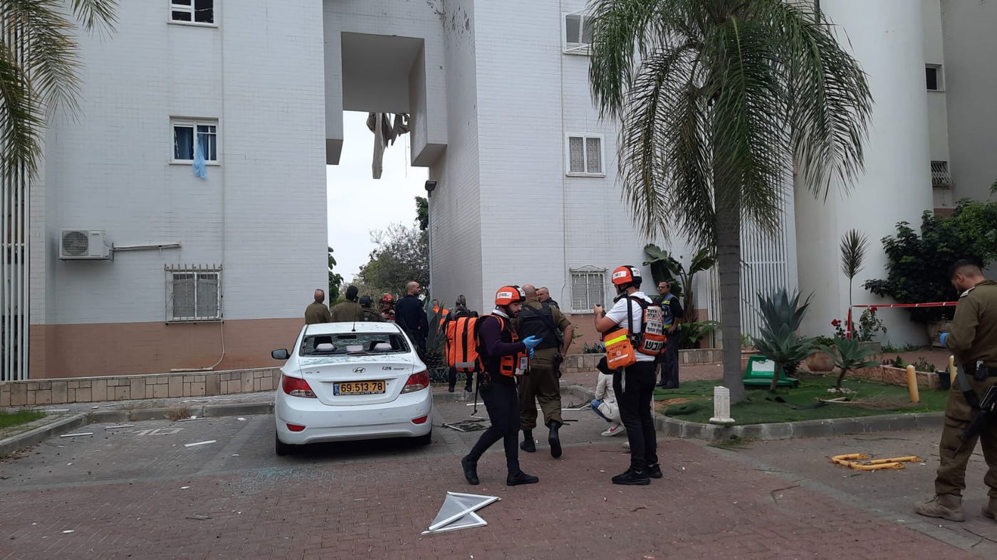 זירת הנפילה באשקלון