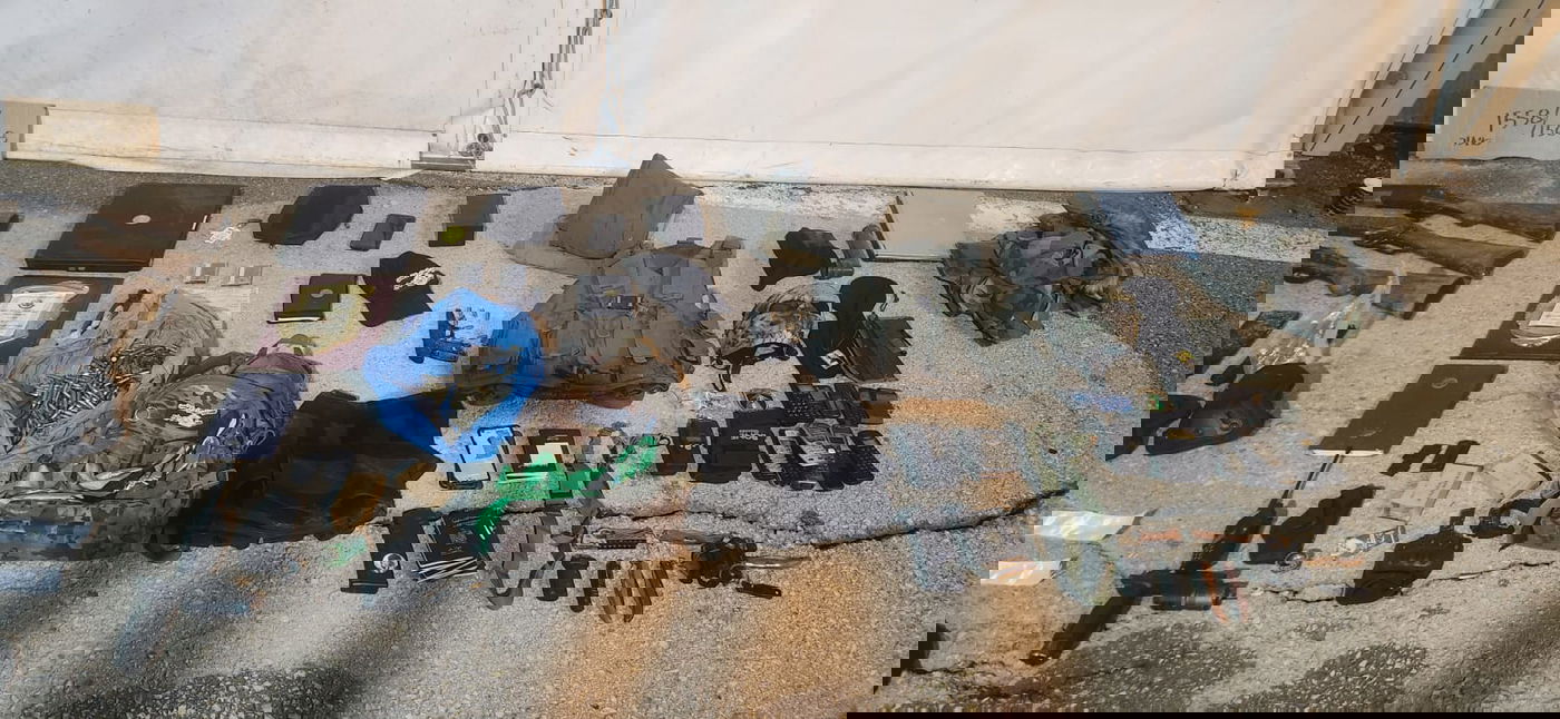 אמצעי הלחימה שאותרו במחנה הפליטים ג'נין