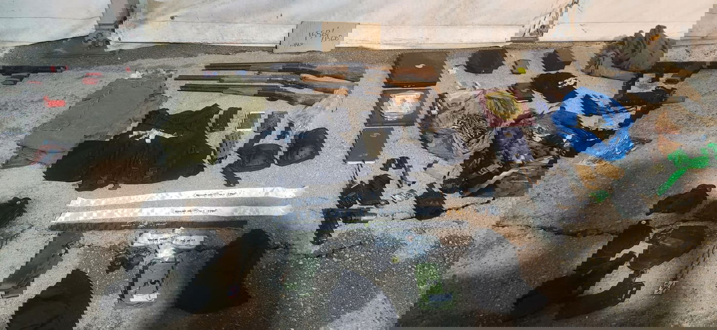 אמצעי הלחימה שאותרו במחנה הפליטים ג'נין